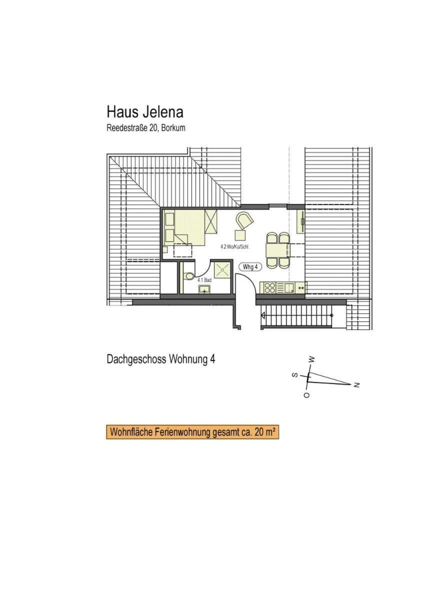 Haus Jelena Appartement 4 Borkum Eksteriør bilde
